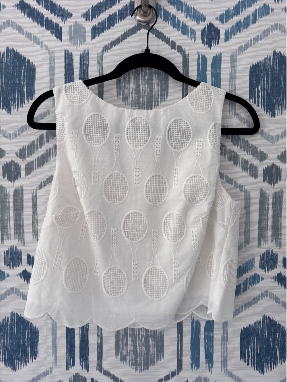 NWT Trina Turk Sleeveless Tennis Racket Crop Top